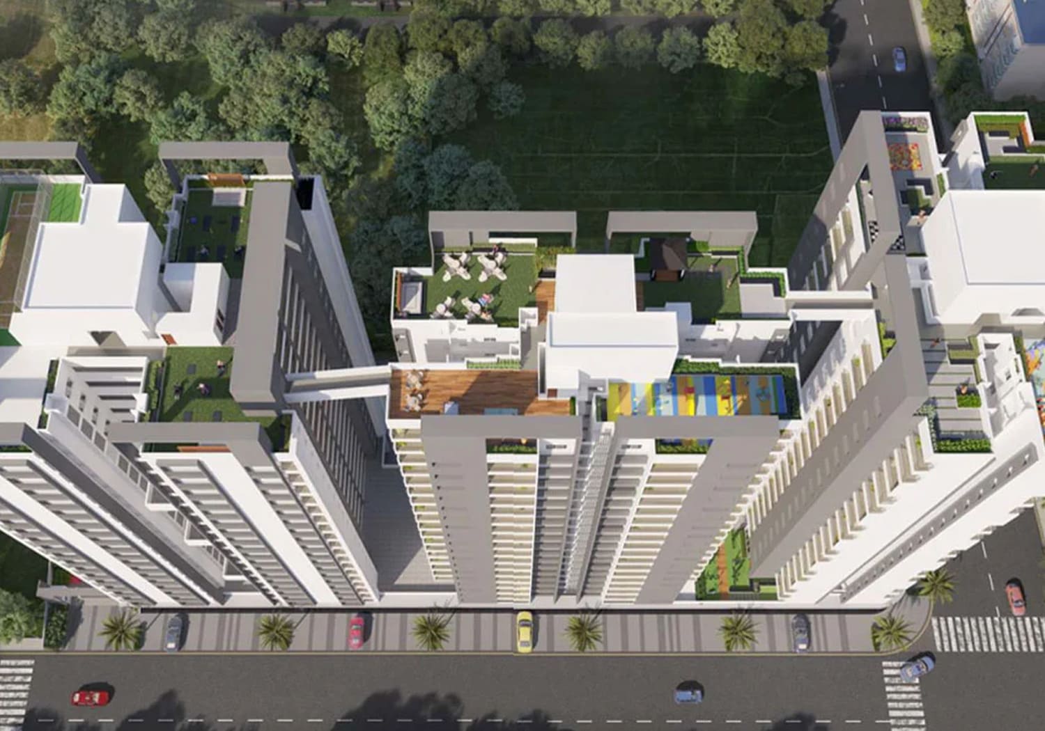 Exterior view of Sukhwani Minerva &mdash; photo gallery, images, brochure, amenities, cost sheet, price breakup, availability details, RERA number, RERA certificate, possession date, layout plan, logo, floor plan, master plan, and location map showcasing project highlights and features.