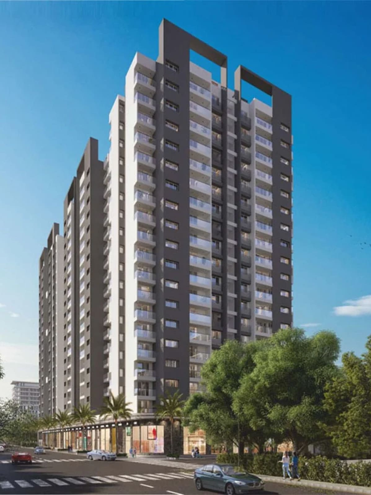 Exterior view of Sukhwani Minerva &mdash; photo gallery, images, brochure, amenities, cost sheet, price breakup, availability details, RERA number, RERA certificate, possession date, layout plan, logo, floor plan, master plan, and location map showcasing project highlights and features.